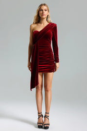 Velvet Temptation Draped Mini
