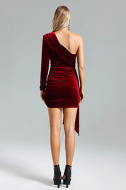 Velvet Temptation Draped Mini