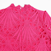 Sky Garden Lace Midi Dress