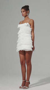 Puffy Layered Cocktail Dress