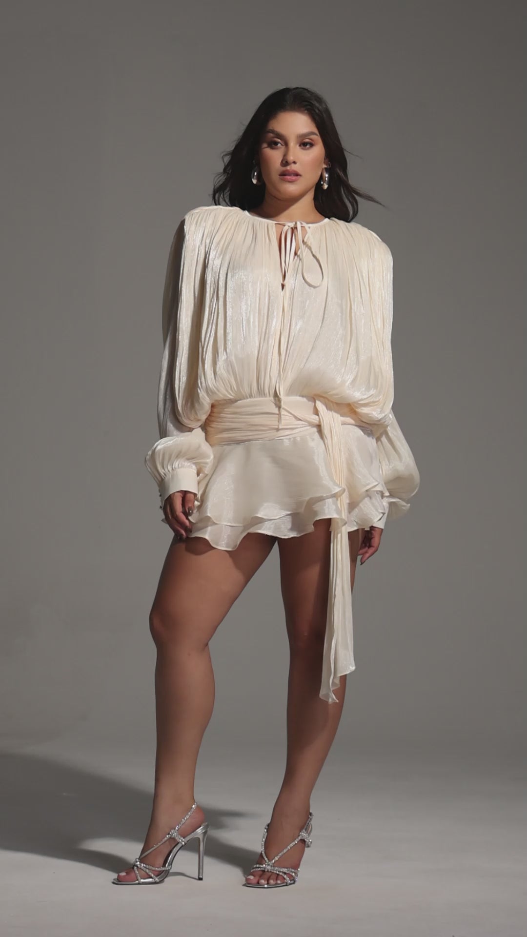 Celestial Charm Cream Dress