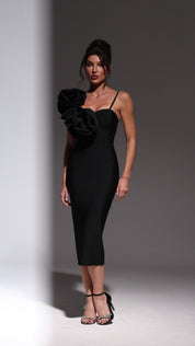 Ebon Elegance Sleek Dress