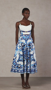 Royal Delft Bloom Skirt & Top