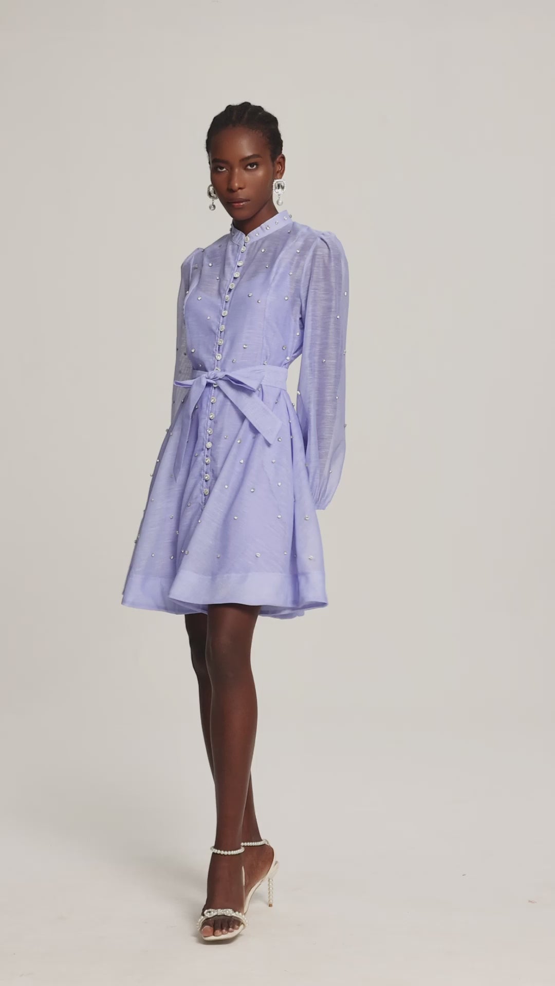 Lilac Whisper Shirt Dress