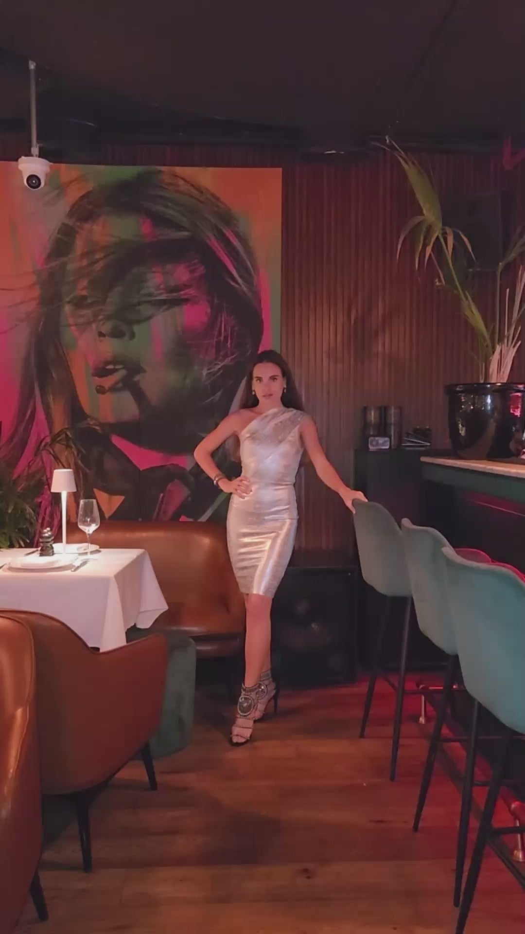 Zara Sparkling Mini Bandage Label Dress