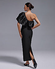 Black Swan Ruffle Elegance Gown