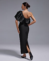 Black Swan Ruffle Elegance Gown